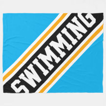 SWIMMING Roligt Azure Blue Black Tävla Rand