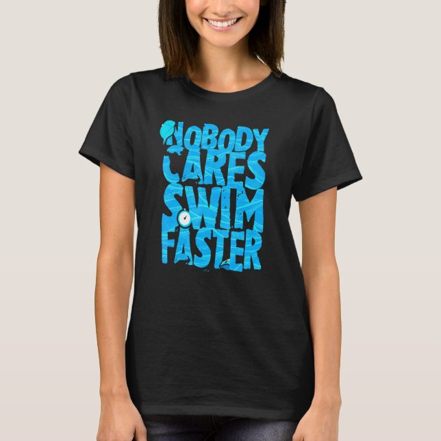 Swimming Sarcasm Coach Quote Swimmer Beach T Shirt (Framsida)