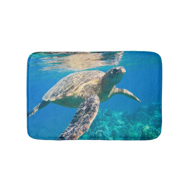 Swimming Sea Turtle Badrumsmatta (Framsidan)