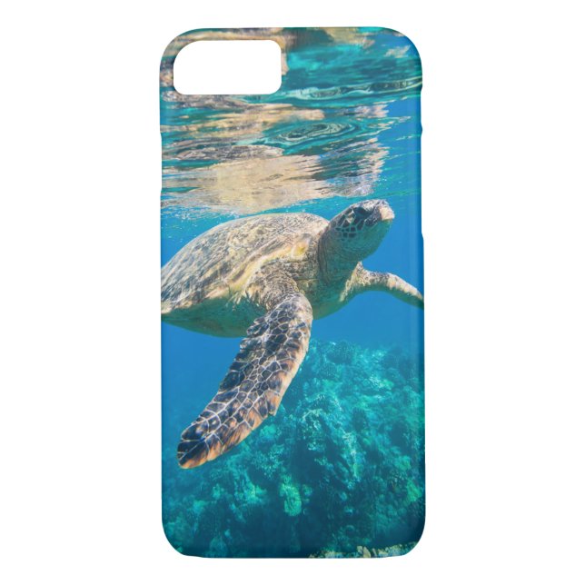 Swimming Sea Turtle Case-Mate iPhone Skal (Baksida)