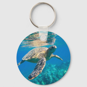 Swimming Sea Turtle Nyckelring