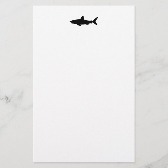 Swimming Shark Brevpapper (Framsida)