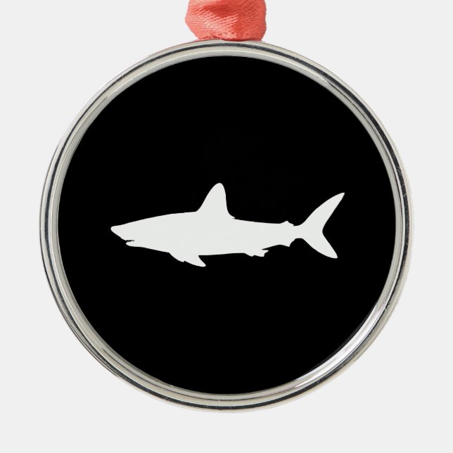 Swimming Shark Julgransprydnad Metall (Framsidan)