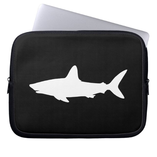 Swimming Shark Laptop Fodral (Framsidan)