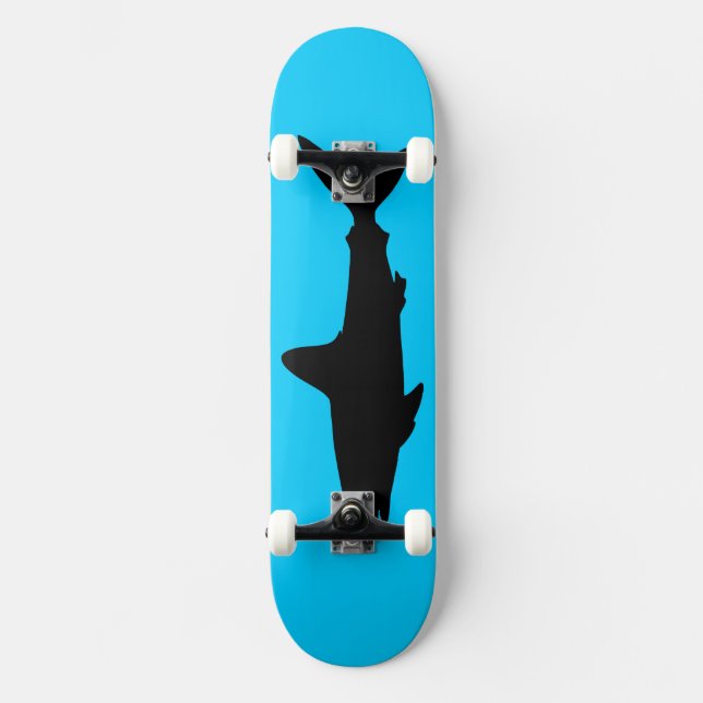 Swimming Shark Mini Skateboard Bräda 18,7 Cm (Framsida)