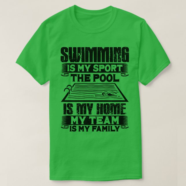 Swimming Simma Gift 6 T Shirt (Design framsida)