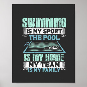 Swimming Simma Gift Poster