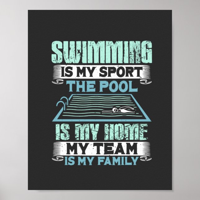 Swimming Simma Gift Poster (Framsidan)