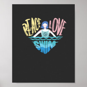 Swimming Simma Gift Poster
