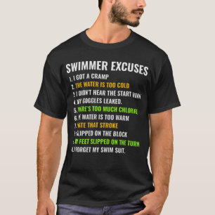 Swimming Simma Team Swimmer Idrottsman Vatten spor T Shirt