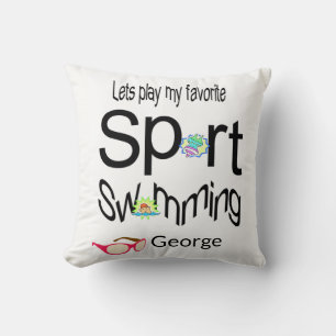 Swimming Sports dekorativ kudde