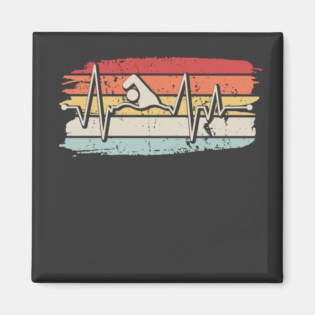 Swimming Swimmer Gift Magnet (Framsidan)