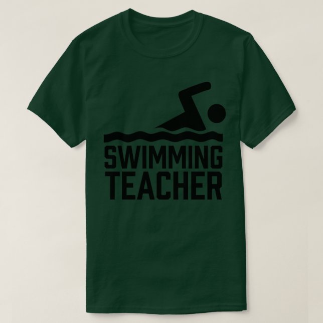 Swimming Teacher Simma Coach Swimming Instructor T Shirt (Design framsida)