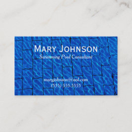 Swimming Teacher Swimming Simma Coach Visitkort