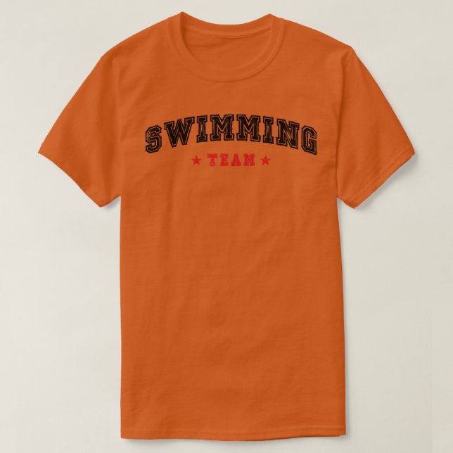Swimming Team 1 T Shirt (Design framsida)