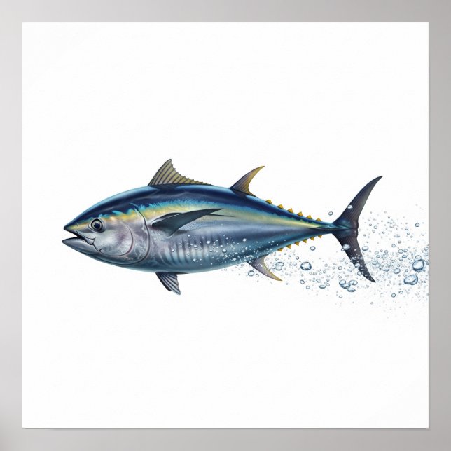 Swimming Tuna Poster (Framsidan)