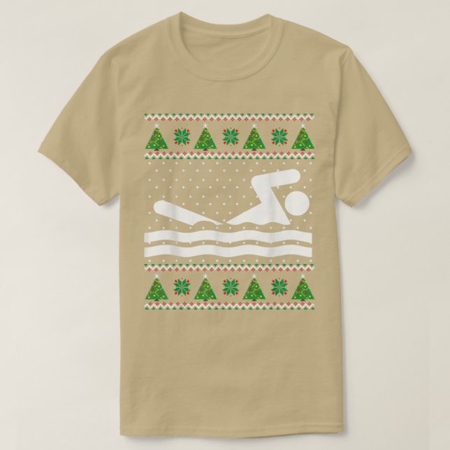 Swimming Ugly jul Sweater T Shirt (Design framsida)