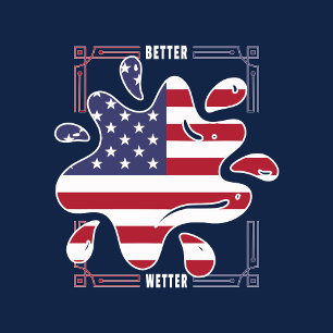 SWIMMING USA ANCESTRY VATTEN BASSÄNG T-Shirt