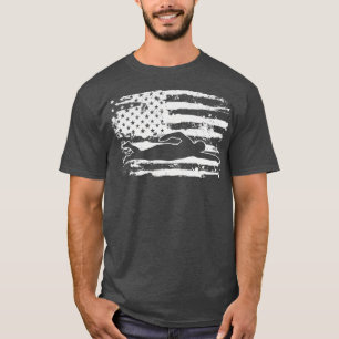 Swimming USA flagga 4:e juli T Shirt