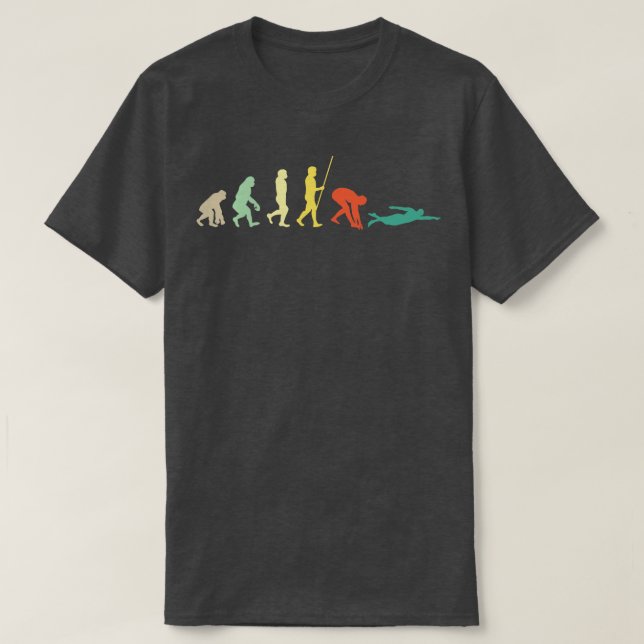 Swimming-utveckling T Shirt (Design framsida)