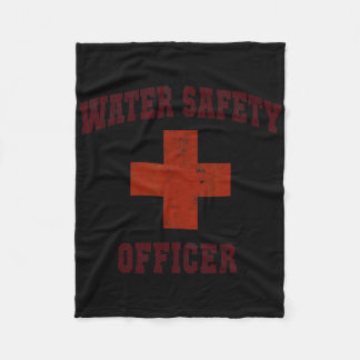 Swimming Water Safety Officer Off Duty Vacay Lifeg Fleecefilt