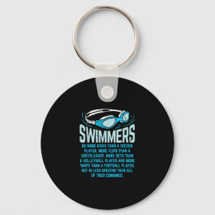 Swimmingrupperna gör mer Kicks I-funny Gift Swimm Nyckelring