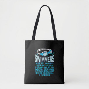 Swimmingrupperna gör mer Kicks I-funny Gift Swimm Tygkasse