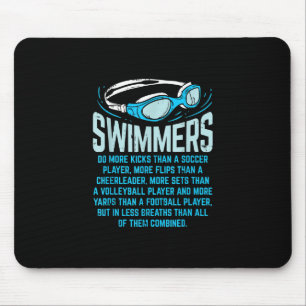 Swimmingrupperna gör mer Kicks I-funny Gift Swimmi Musmatta