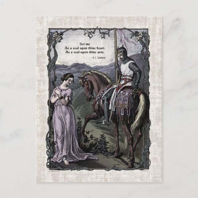 Swinburne "An Old Say" Victorian Postcard Vykort (Framsida)