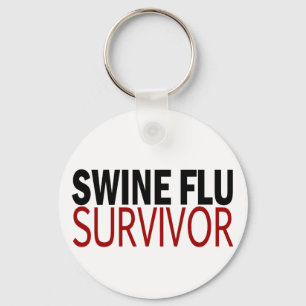Swine Flu Survivor Nyckelring