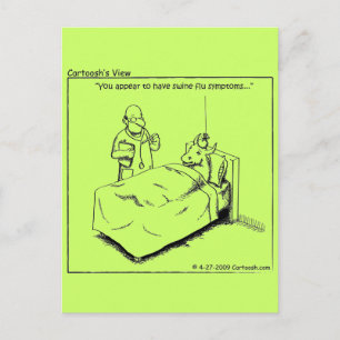 Swine Flu Vykort
