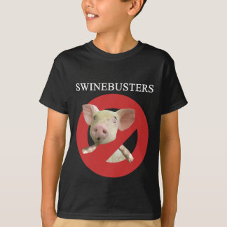 Swinebusters mörk ungdomT-tröja Tee Shirt