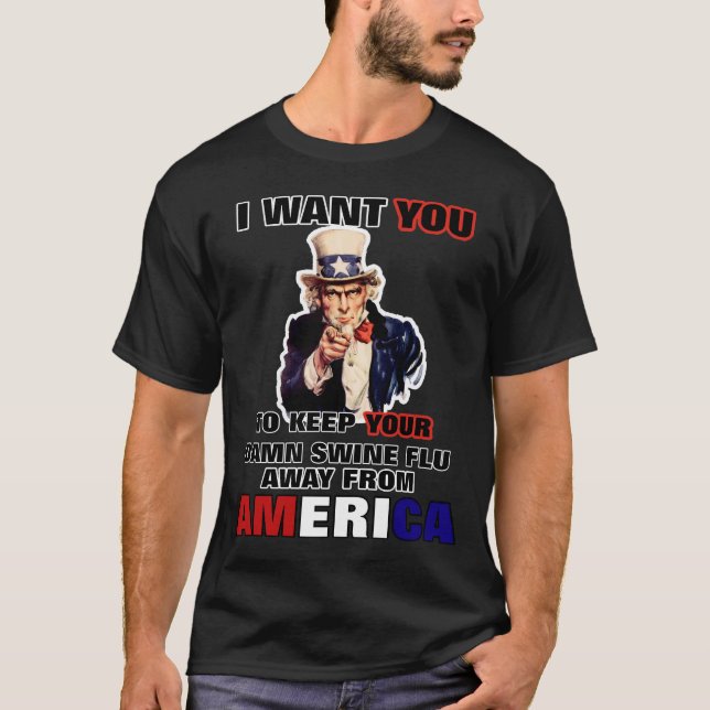 Swineinfluensa T-shirt (Framsida)