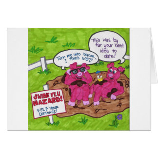 Swineinfluensafara Hälsningskort