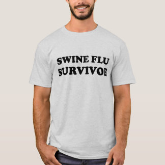 Swineinfluensaöverlevande (den ljusa skjortan) t-shirt