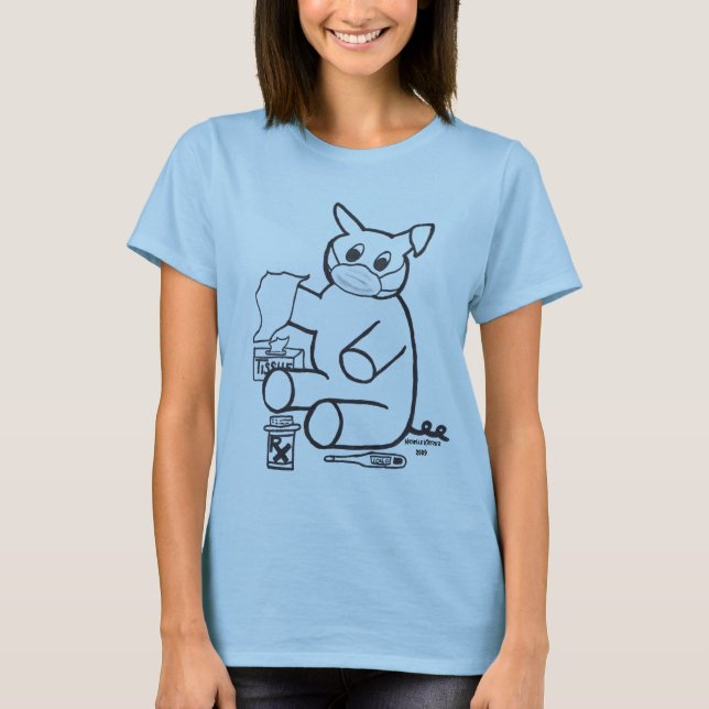 SwineinfluensaT-tröja Tee Shirt (Framsida)