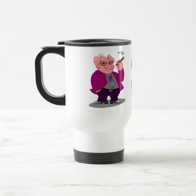 Swineinfluensatravel mug resemugg (Vänster)