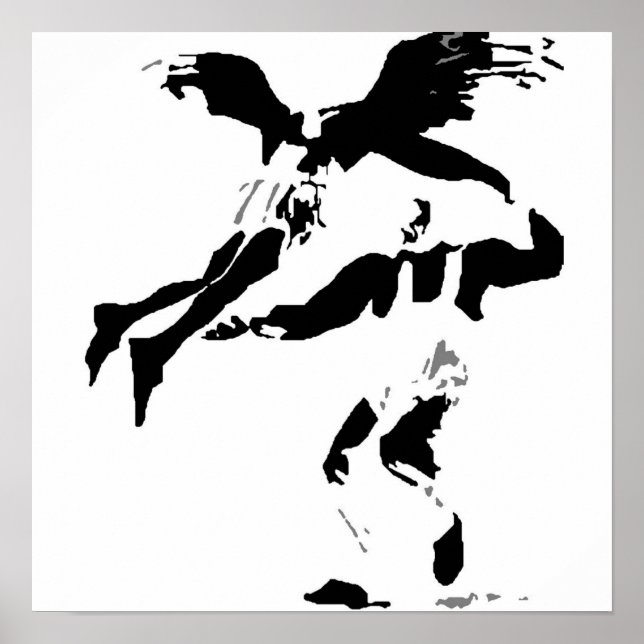 Swing Angel Wall Canvas Poster (Framsidan)