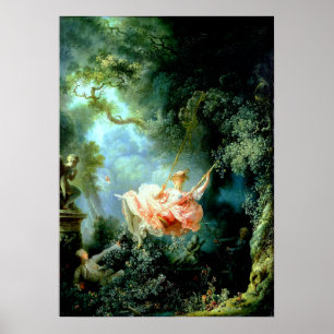 "Swing" av Jean-Honoré Fragonard Poster