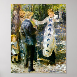 Swing av Pierre-Auguste Renoir Poster
