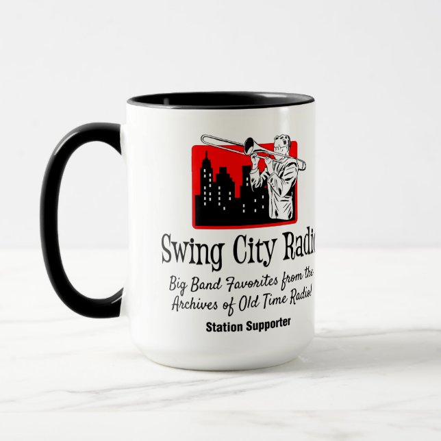 Swing City Radio - 15oz Mugg (Vänster)