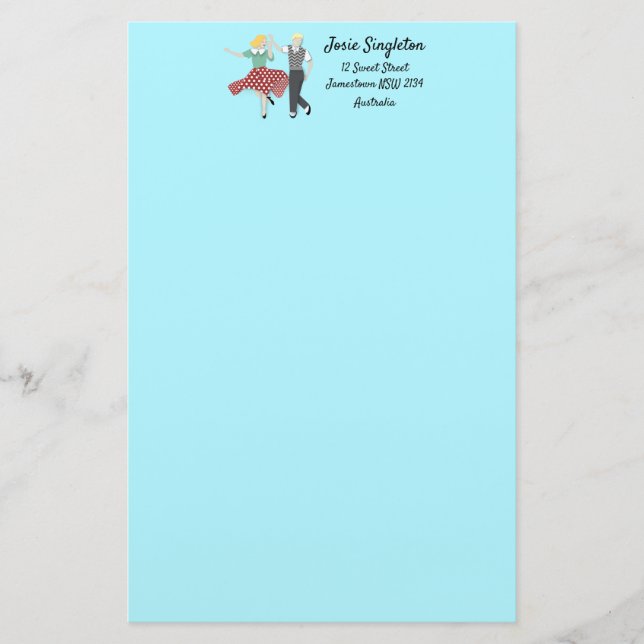 Swing Dance Brevpapper (Framsida)