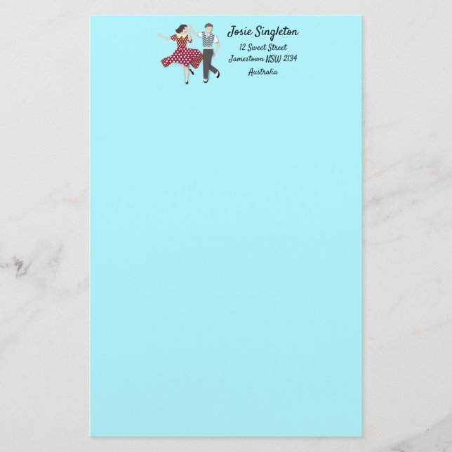 Swing Dance Brevpapper (Framsida)