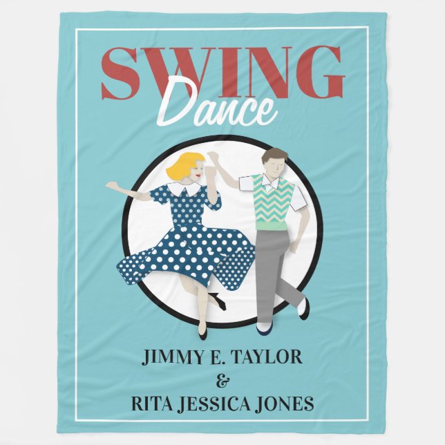 Swing Dance Fleecefilt (Framsidan)