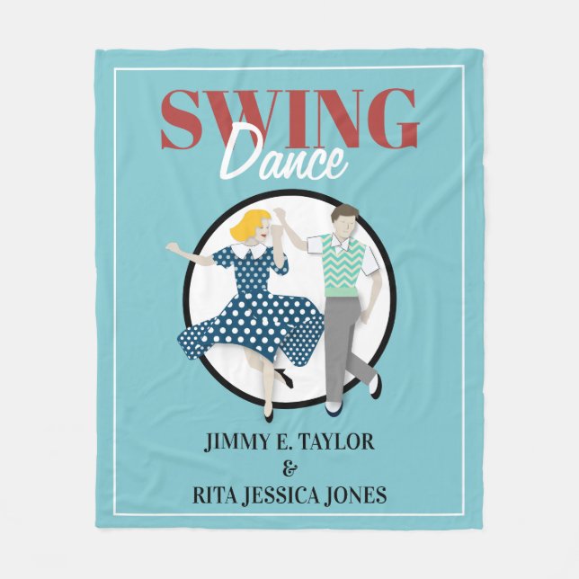 Swing Dance Fleecefilt (Framsidan)