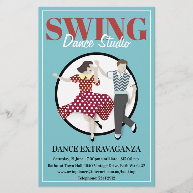 Swing Dance Flygblad (Framsidan)