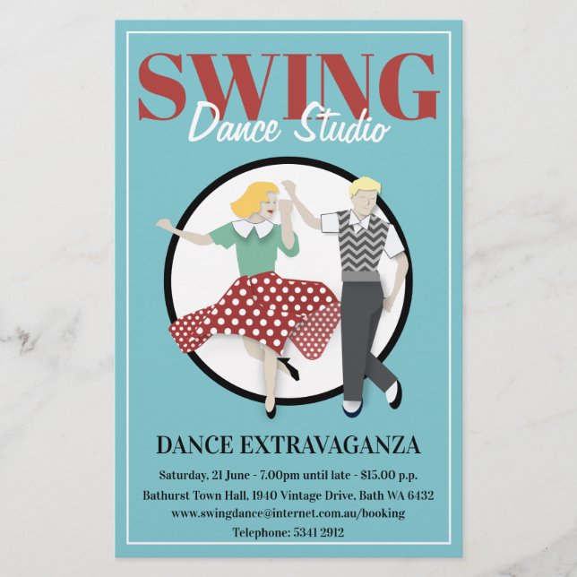 Swing Dance Flygblad (Framsidan)