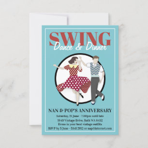 Swing Dance Inbjudningar