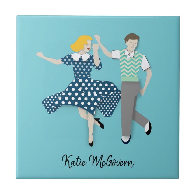 Swing Dance Kakelplatta (Framsidan)