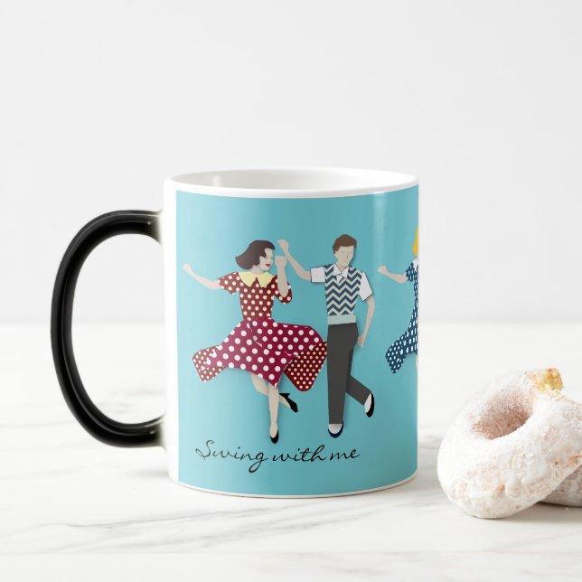 Swing Dance Par Magisk Mugg (Med munk)